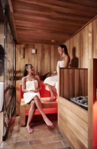 The saunas in the Harmony Spa is available complimentary for guests.